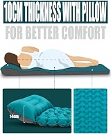 AKSOUL Camping Sleeping Pad 10cm Self Inflating Mat Single & Connectable view 2