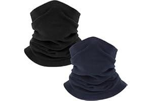 Vanolu Kids Neck Warmer Fleece Scarf for Winter, Cold Weather Neck Gaiter Warmer for Boys Girls Skiing Breathable Face Cover