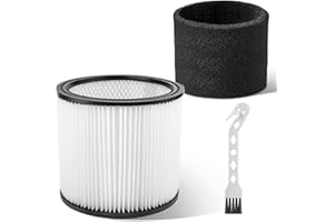 Tomkity Replacement Cartridge Filter Compatible with 90350 90304 90333 5 Gallon and above with 1 Pack 90585 Foam Filter