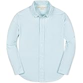 Hope & Henry Boys Boys' Organic Long Sleeve Seersucker Button Down Shirt, Small, Mint Seersucker