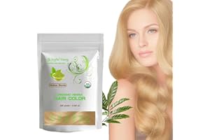 JOYFUL YOUNG 100% Organic Henna Hair Color – Natural, Chemical-Free Hair Dye for Rich, Vibrant Color & Gloss – Grey Coverage, Safe for All Hair Types, Vegan Non-Toxic, Herbal Hair Treatment (MEDIUM BLONDE)