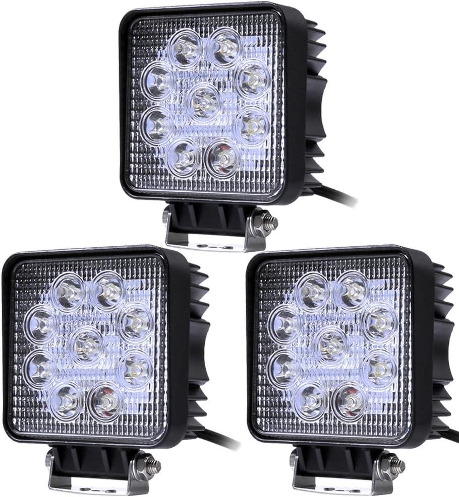 12W LED Faro de Trabajo,ALPHA DIMA 12V 24V LED Luz Faro Coche Moto