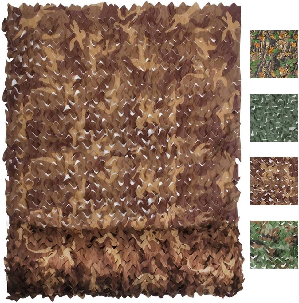 FLYEGO Military Camo Netting, Camouflage Tarp Mesh Net, Lightweight Waterproof for Sunshade, Canopy, Party Decoration, Hunting Blind and Car Vehicle Cover : Sports & Outdoors