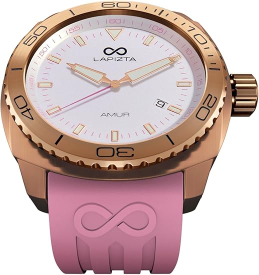 Amazon Lapizta Amur レディーススポーツウォッチ ローズゴールドケース ピンクアクセント ホワイトダイヤル L26 2103 レディース腕時計 腕時計 通販