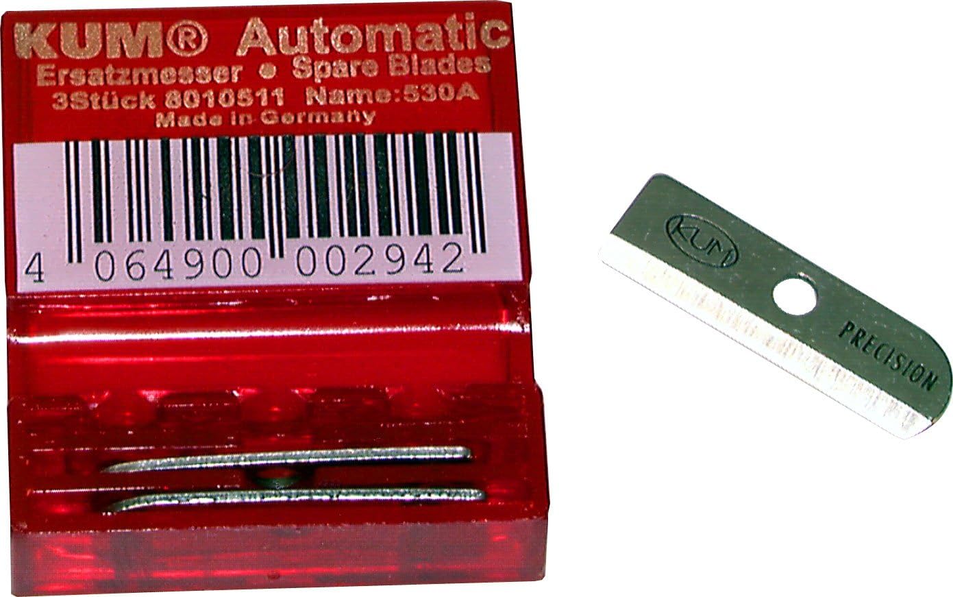 KUM 801.05.11 Tempered Steel Spare Blades for KUM Automatic Pencil Sharpeners, Pack