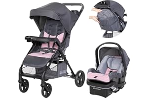 Baby Trend Passport® Cargo Stroller Travel System with EZ-Lift™ PLUS Infant Car Seat, Pink Bamboo