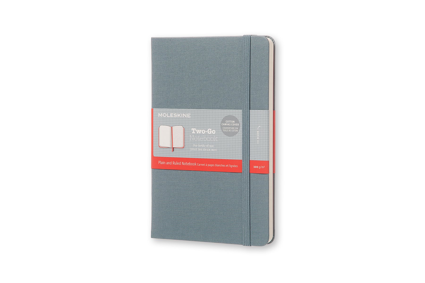 Moleskine Two Go Saxe Blue Medium Ruled Plain Notebook Buy Online In Faroe Islands At Faroe Desertcart Com Productid