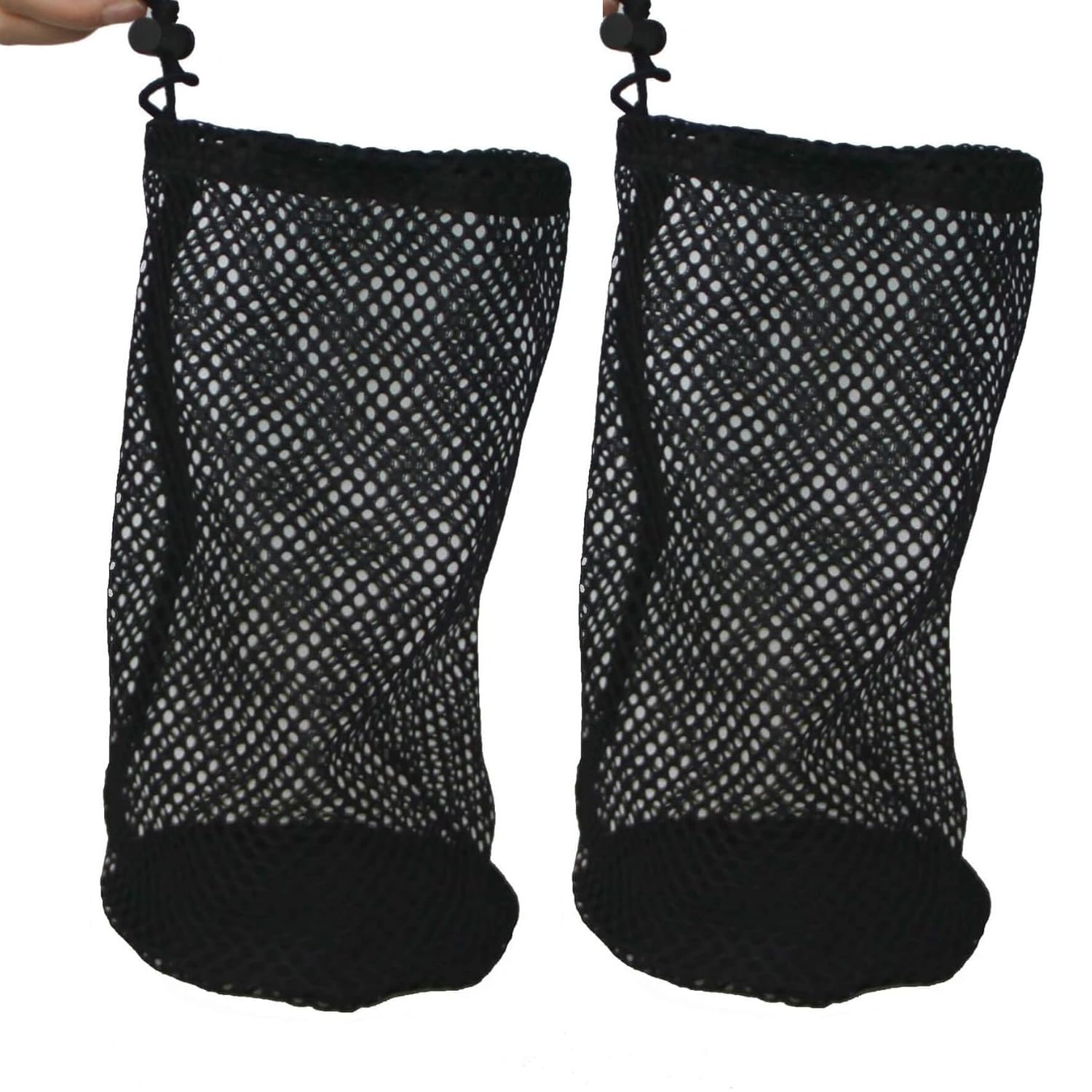 Photo 1 of 2Pcs Golf Ball & Pickleball Mesh Bag, Golf Balls Bag Sack, Multi-Purpose Net Pouch, Fit for Table Tennis Balls, Kids Toys Storage (2-Pack, S: 4.3x6.7-inch)