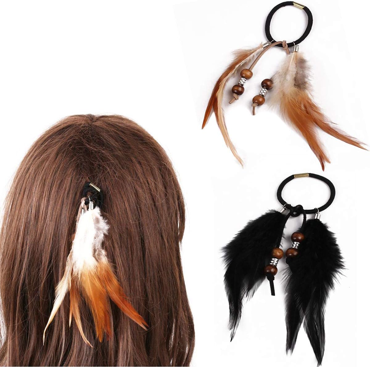 Amazon Com 4pcs Women Lady Girls Handmade Bohemia Hair Rope Head