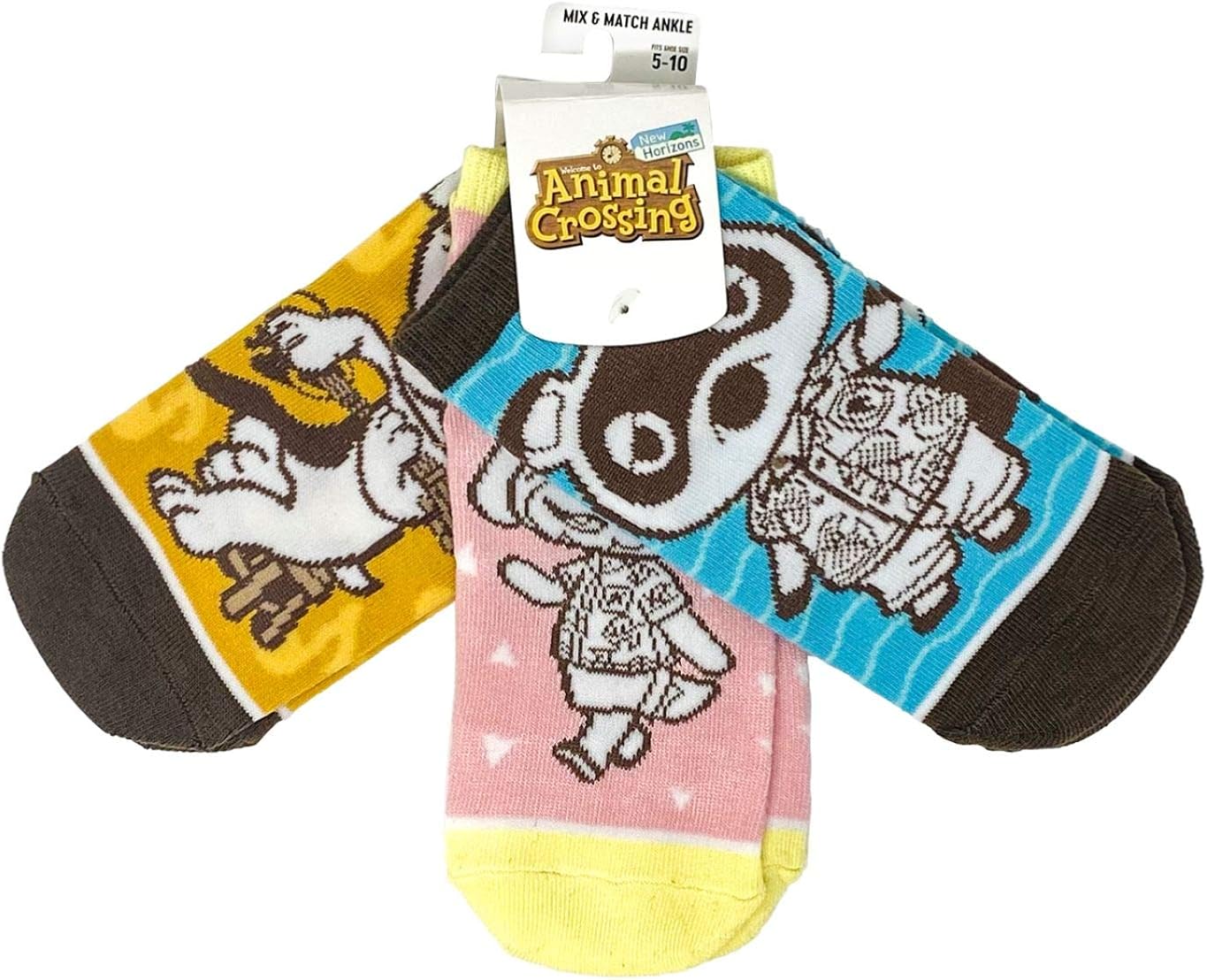 Nintendo Animal Crossing Characters Juniors Ankle Socks 3 Pairs Amazon