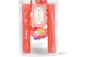 ORIENTAL TEA BOX Authentic Taiwan Instant Tapioca Pearls Boba 500g - Ready to Eat (Strawberry)