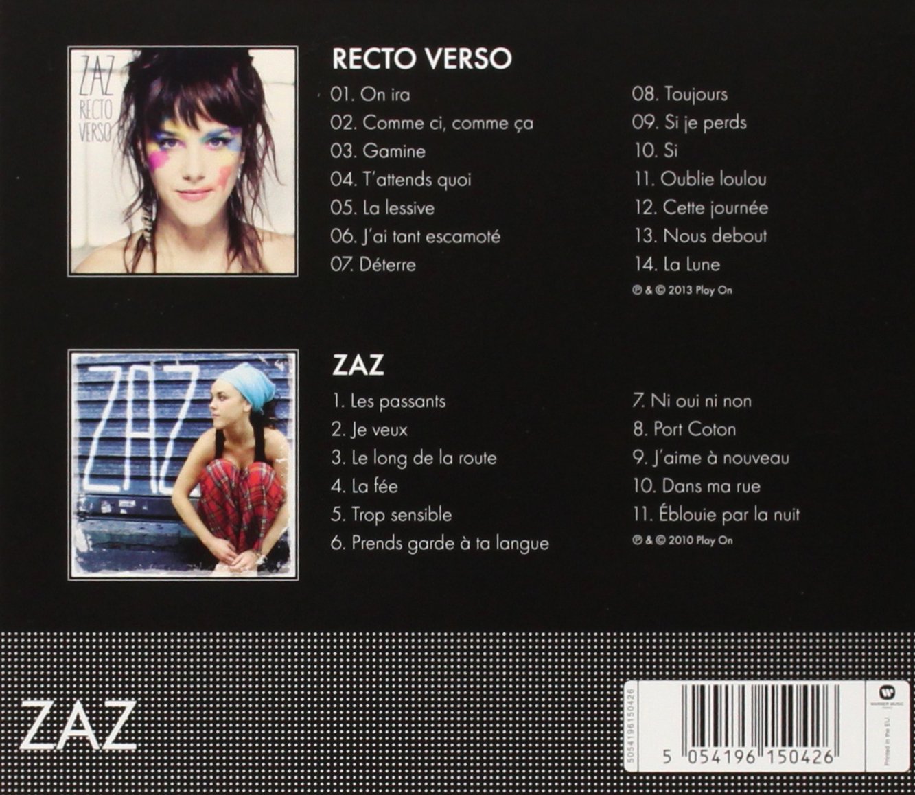 zaz album recto verso zaz album recto verso