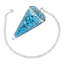 Turquoise Orgone Crystal Pendulums for Divination
