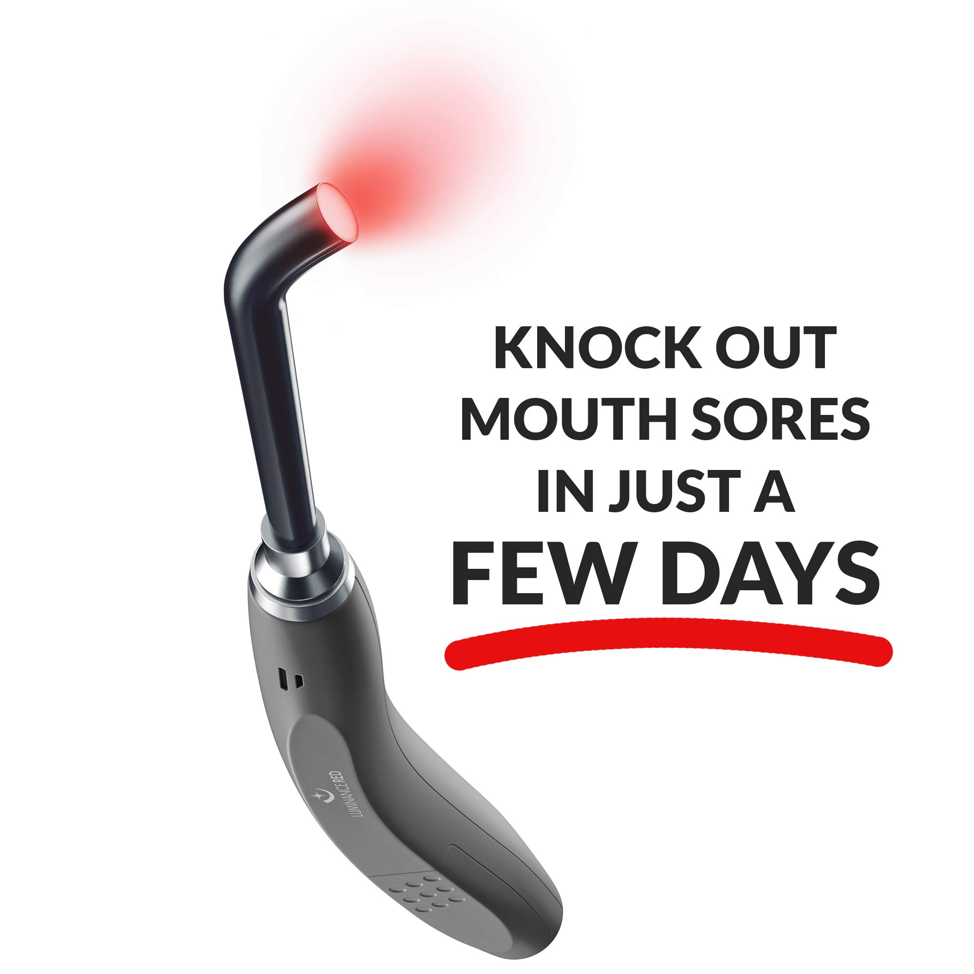 Luminance Red The Proven Canker Sore Device for Pain Relief and Mouth Sore Management