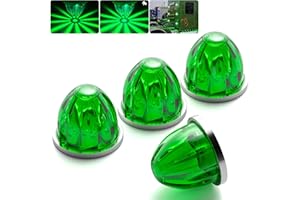 BJZ 4Pcs Green Watermelon LED Strobe+Constant Marker Lights Dual Function Watermelon-Shaped Side Marker Clearance Tail Top Ca