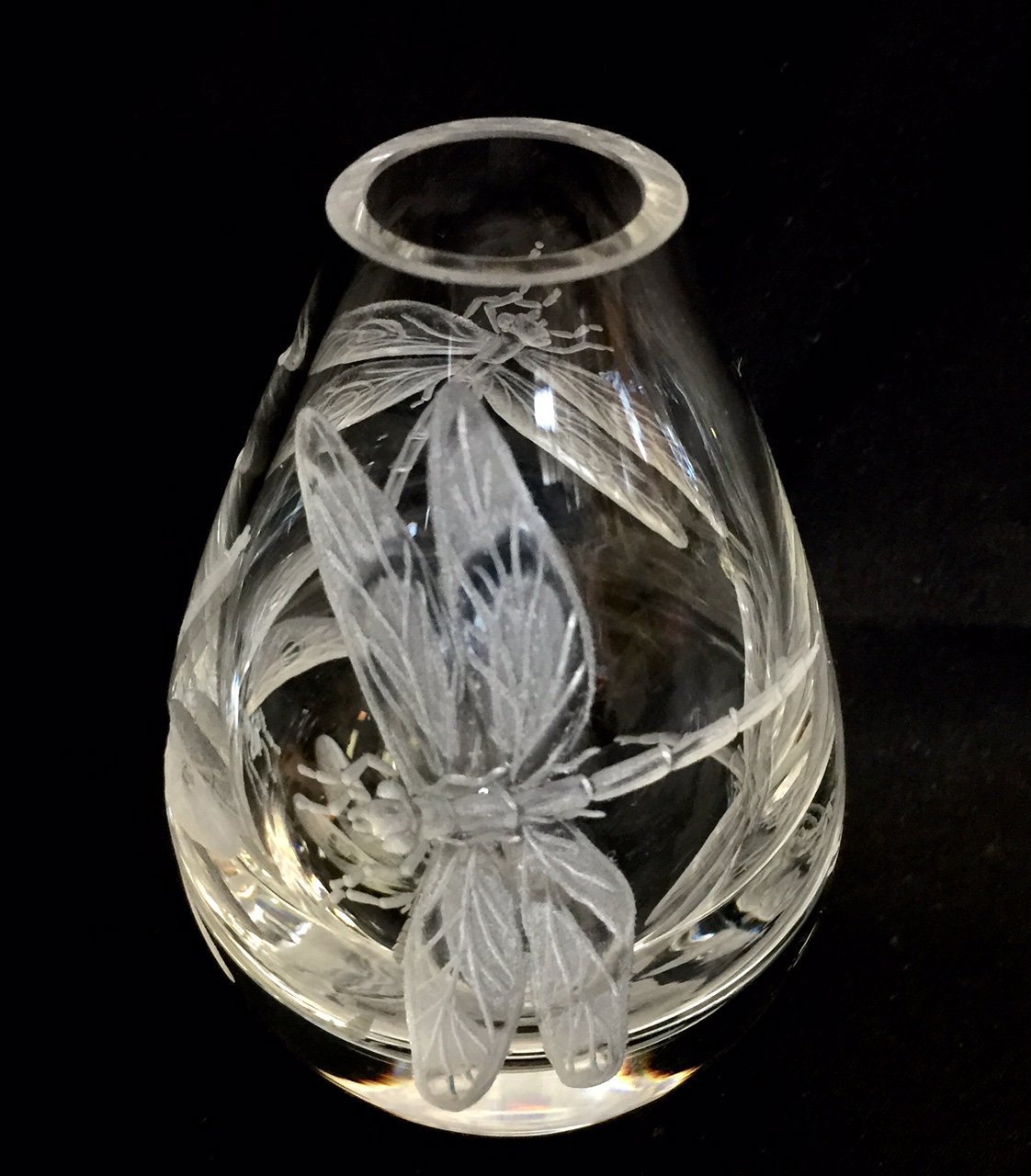 hand engraved hand carved Hand etched dragonflies house warming