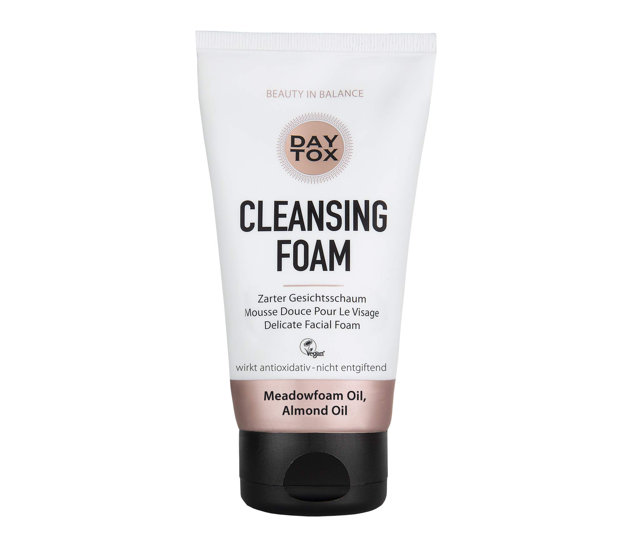 DAYTOX - Cleansing Foam - Delicate Facial Cleanser Foam - Vegan, without Colourants, Silicone and Paraben free - 1 x 150 ml