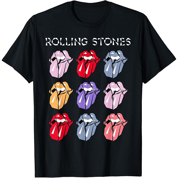 Amazon.com: Mens The Rolling Stones Multi-Tongue Premium T