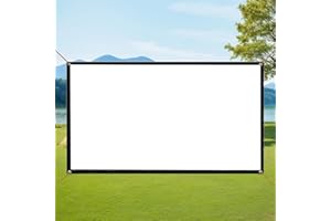 Soft Projector Screen 60 Inch 16:9-4K HD Projection Screen, Lightweight Foldable for Indoor Home Theater/Outdoor Movie Night,