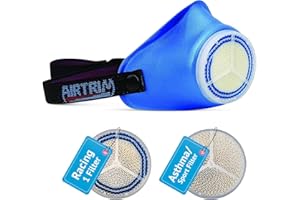 Airtrim Cold-Weather Breathing Mask for Athletes & Cold-Air-Sensitive Users — Warms & Humidifies Inhaled Air — Includes 1 Ast