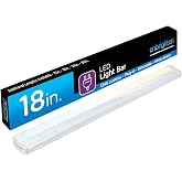 Enbrighten 18 Inch Plug in Under Cabinet Light with 5 Color Temperatures | Dimmable 1245 Lumens, Soft White to Daylight Lighting, One-Touch Sync Linkable Under Cabinet Lighting for Kitchen, ETL Listed