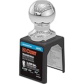 CURT 40172 Chrome Trailer Hitch Ball, 3,500 lbs, 1-7/8-Inch Diameter, 1 x 3-Inch Shank