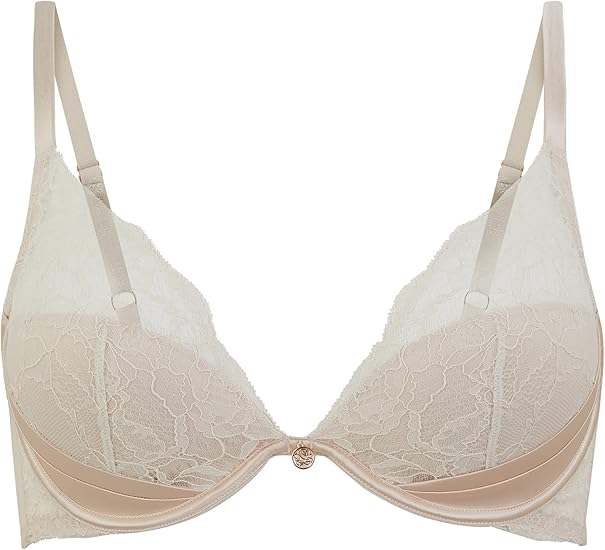 Marks and Spencer Women's Rosie Silk & Lace Padded Plunge Beau Bra