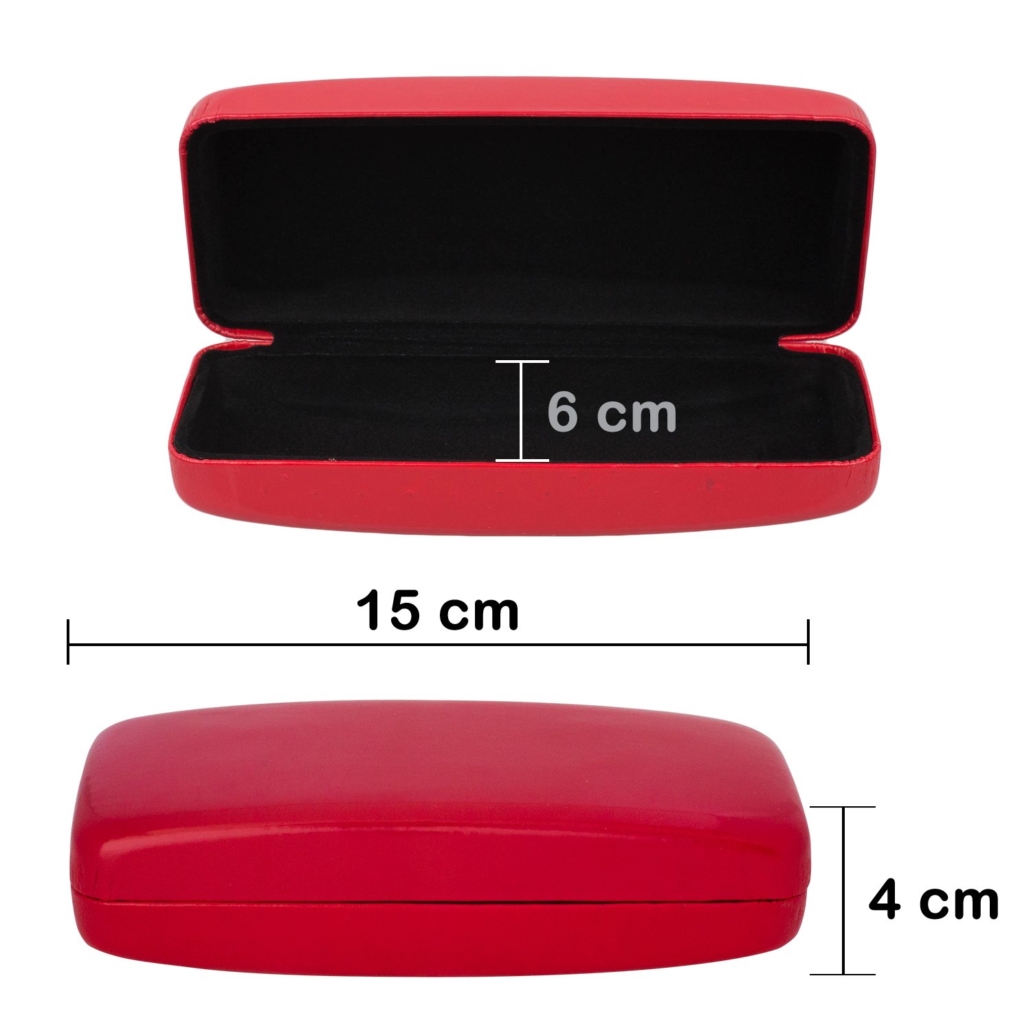 Large Glasses Case, Hard Shell For Oversized Sunglasses and Eyeglasses, Durable eBay