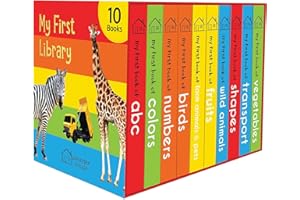 My First Library: Boxset of 10 Board Books for Kids