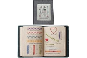DIY Embroidery Book, Stitch Book Kit, Sewing Embroiderys Books of Stitches, with Tips for Beginners, Unique Handmade Gifts, B
