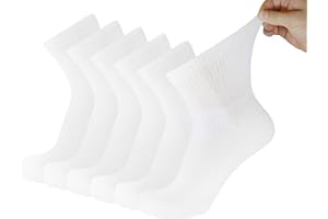 BROOKLYN SOCKS Big and Tall Diabetic Neuropathy Ankle Socks, King Size Mens Athletic Quarter Socks (Size: 13-16)