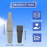 TIESOME 2pc Silicone Shaver Case Portable Waterproof Manual Razor Holder Travel view 2