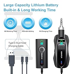 KIMAFUN Lavalier Wireless Microphone, Work