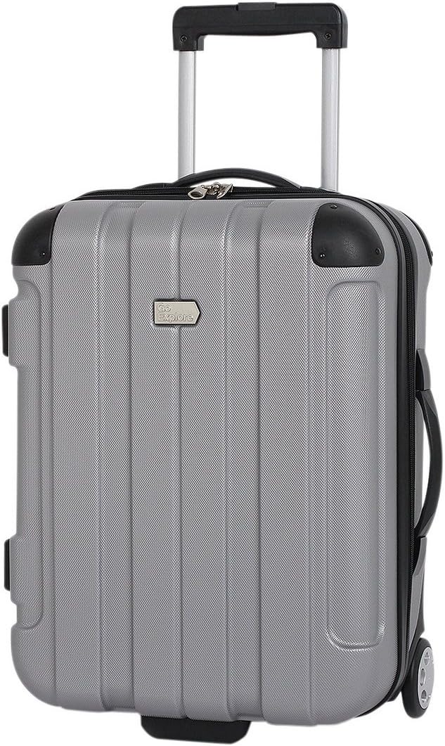 go explore suitcase silver
