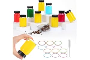 2oz Ginger Shots Bottles 12Pack- Portable Leakproof 2 oz Glass Jars with Lids- Glass Juice Shot Bottles with Caps for Wellnes