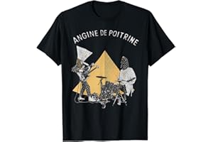 AETYOAJKLUoi Angine de Poitrine Band Vintage Music T-Shirt