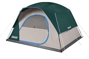 Coleman Skydome Tent with 5 Minute Setup, 2/4/6/8-Person Weatherproof Tent with Rainfly & Carry Bag, 20% More Headroom Than Traditional Canopies