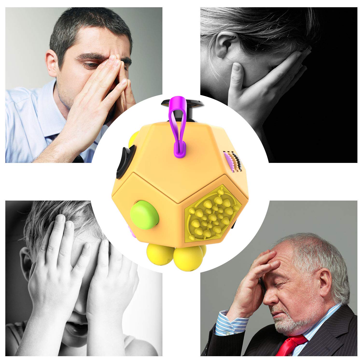 上等な アクションスポーツトイ Orange C2 Orange C2 B071nhp1d8 英語版 自閉症のある幼児成人用 Ocd 強迫性障害 Add 多動症 Adhd 注意欠陥多動障害 抗うつキューブ 12面手揉み玩具トイキューブがストレス不安を解放 フィジェット ドデカゴン 内祝い Www Aiq