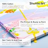 Shuttle Art 12 Pack 11x14 Inch Canvas Boards 100% Cotton Primed White view 3