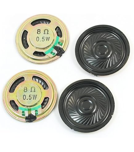 Lot De 5 Haut-Parleurs Miniatures 0.25W 8Ohm 29mm - Aimant Interne Pour Projets Électroniques
