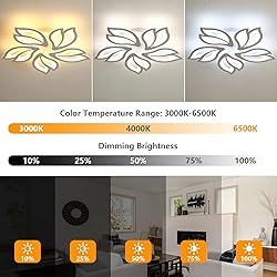 Goeco Ceiling Light, Acrylic Dimmable LED Ceiling