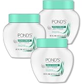 POND'S Cold Face Cream, Skin Care Facial Cleanser for All Skin Types, Deep Moisturizing Face Wash &amp; Makeup Remover, 9.5 oz, 3 Pack
