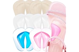 URCHOICE Arch Support, 6 Pairs Plantar Fasciitis Shoe Inserts,Reusable Gel Arch Support for Flat & Fallen Arches, High Arch, Self- Adhesive Arch Pad for Relieve Pressure and Foot Pain