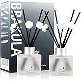 Brakula 2 Pack Reed Diffuser Set, Black Forest Scented, Home Fragrance with 14 Sticks Bathroom Decor, Reed diffusers for Home 6.76 fl oz(Black Forest)