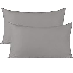 BEDSUM Microfiber Queen Pillowcases Set of 2, Soft