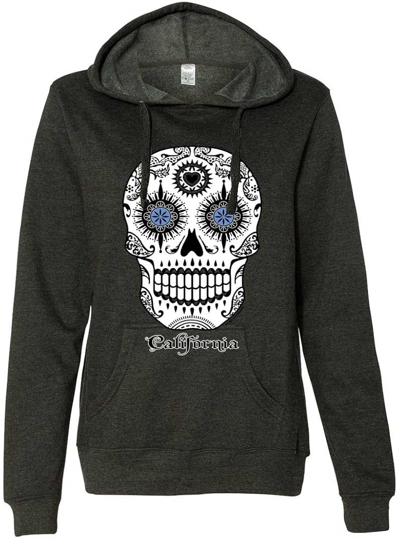 ladies skull hoodie