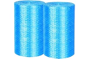 Bubble Cushioning Wrap Rolls 2-Pack,Easy to Tear Small Bubble Thicker & Durable for Packing Delivering & Moving Perforated ev