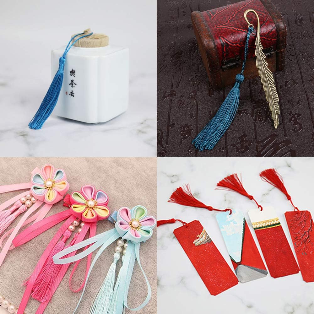 Haus Dekoration usw Ziyero 100 STK Mini Seidig Quasten