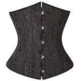 Everbellus Womens 24 Spiral Steel Boned Satin