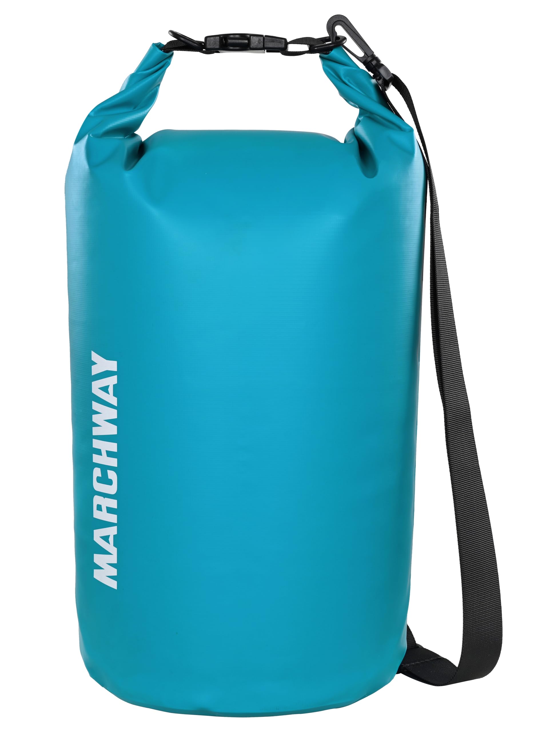 Photo 1 of MARCHWAY Floating Waterproof Dry Bag Backpack 5L/10L/20L/30L/40L, Roll Top Sack Keeps Gear Dry for Kayaking, Rafting, Boating, Swimming, Camping, Hiking, Beach, Fishing (Teal, 20L)